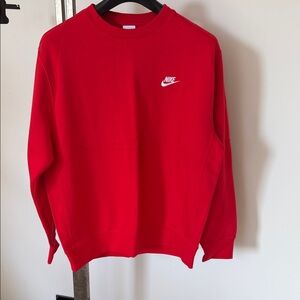 Nike Bright Red Crewneck Sweatshirt